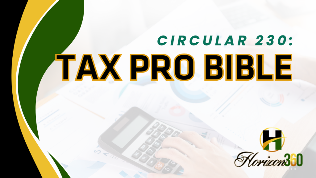Circular 230: Tax Pro Bible
