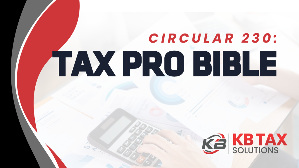Circular 230: Tax Pro Bible