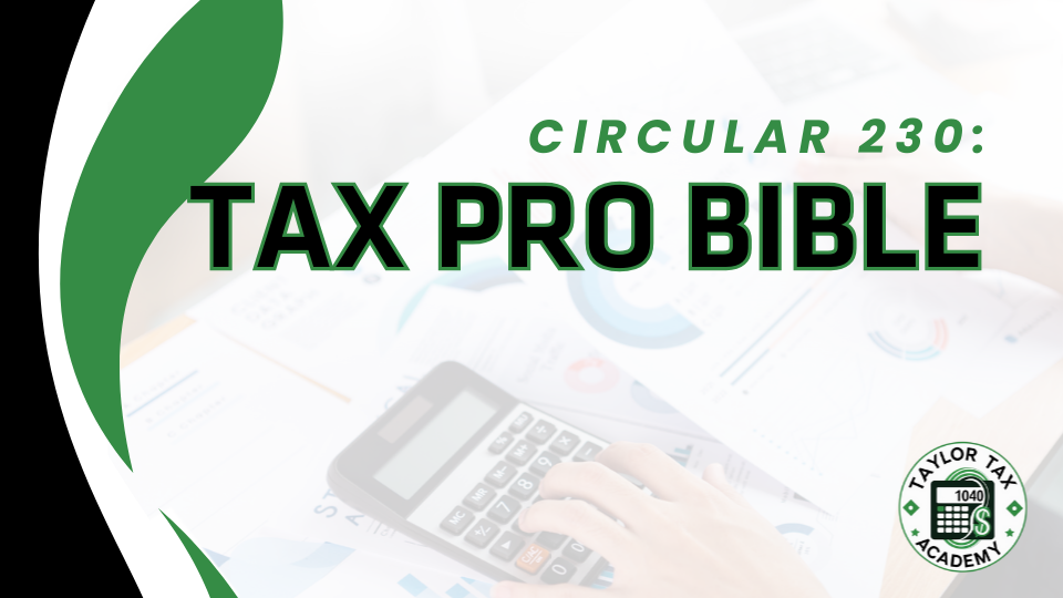 Circular 230: Tax Pro Bible