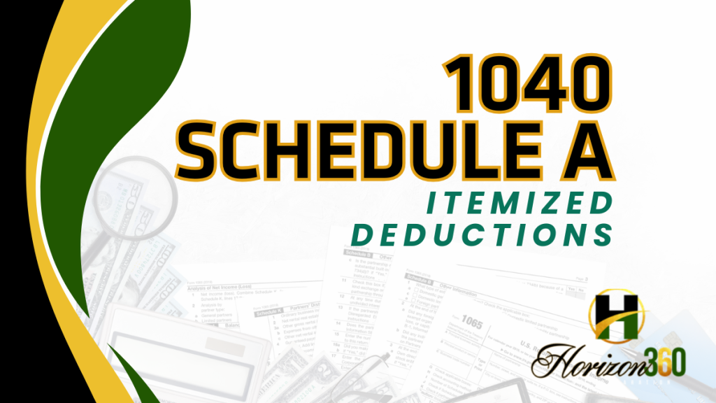 1040 Schedule A: Itemized Deductions