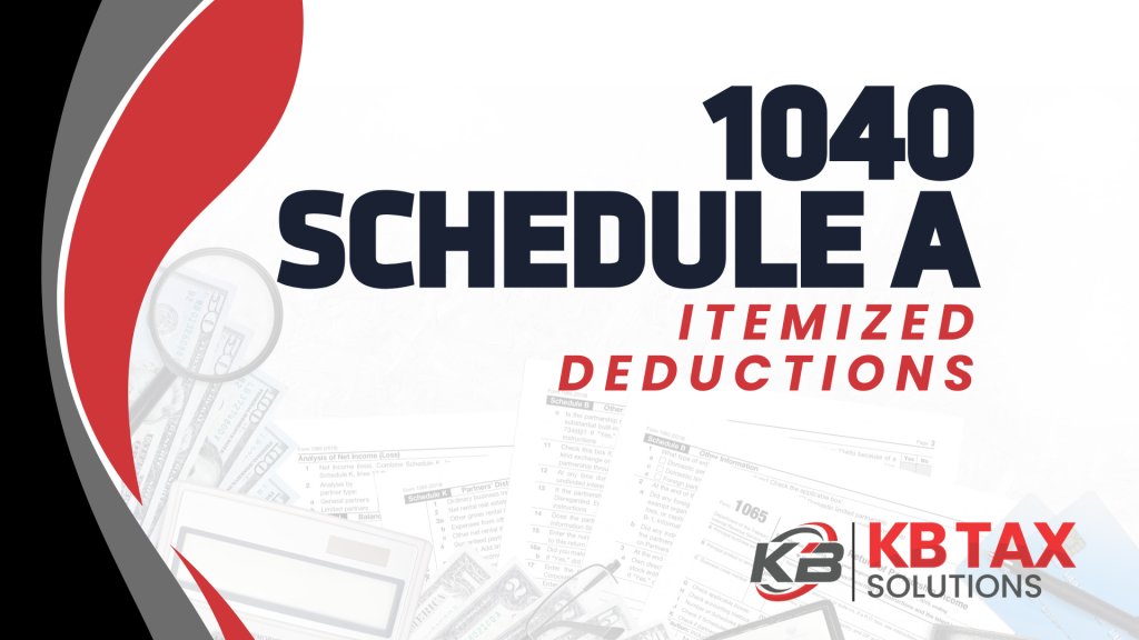 1040 Schedule A: Itemized Deductions
