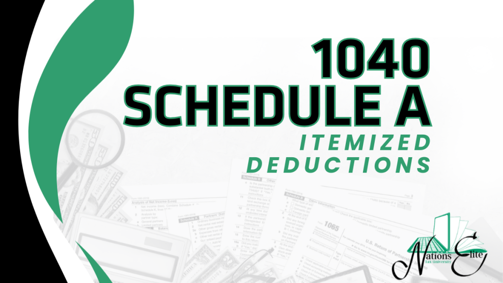 1040 Schedule A: Itemized Deductions