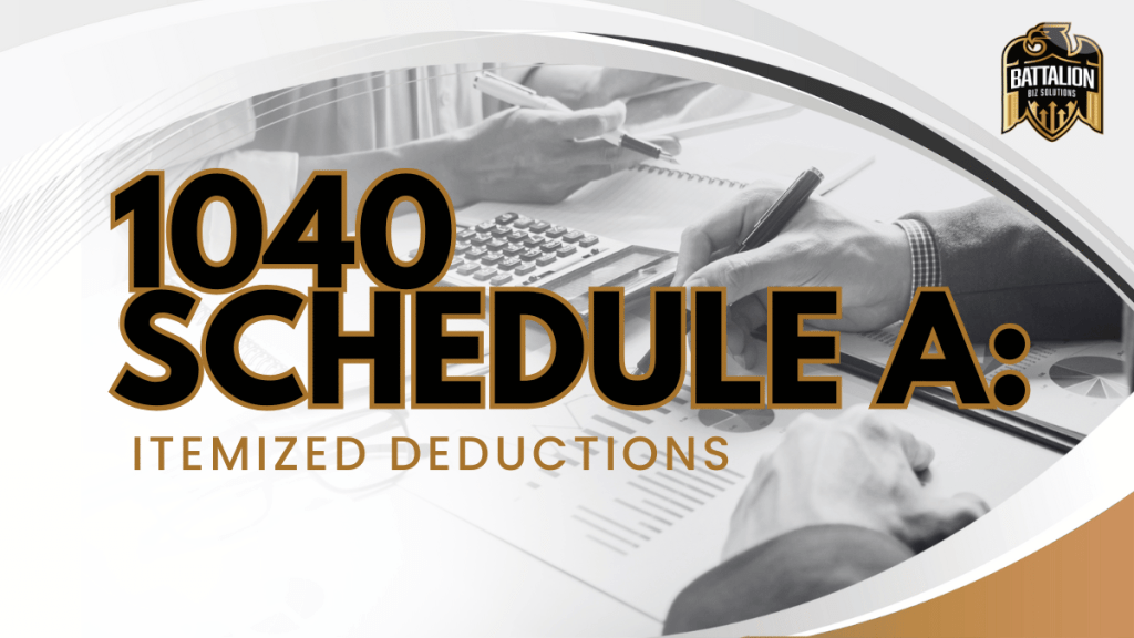1040 Schedule A: Itemized Deductions