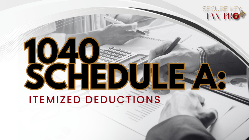 1040 Schedule A: Itemized Deductions