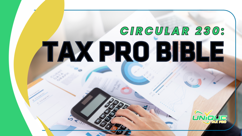 Circular 230: Tax Pro Bible