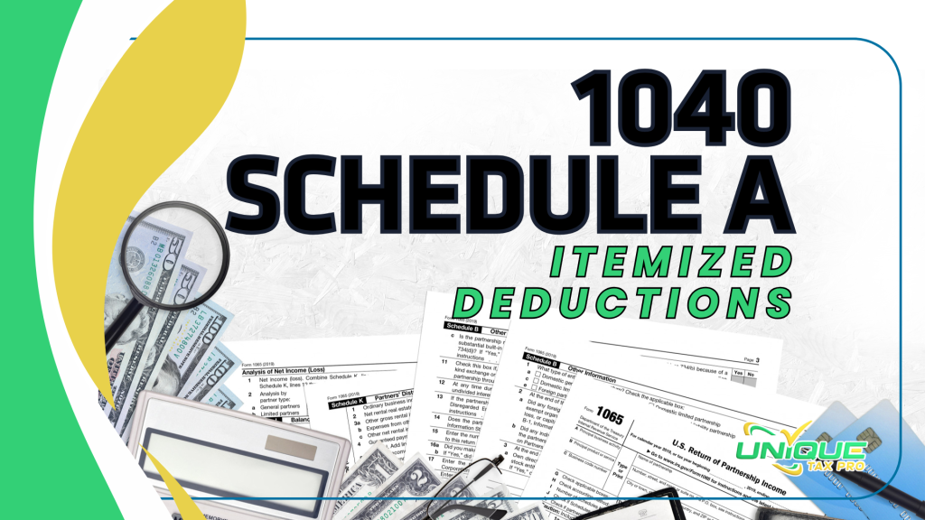 1040 Schedule A: Itemized Deductions