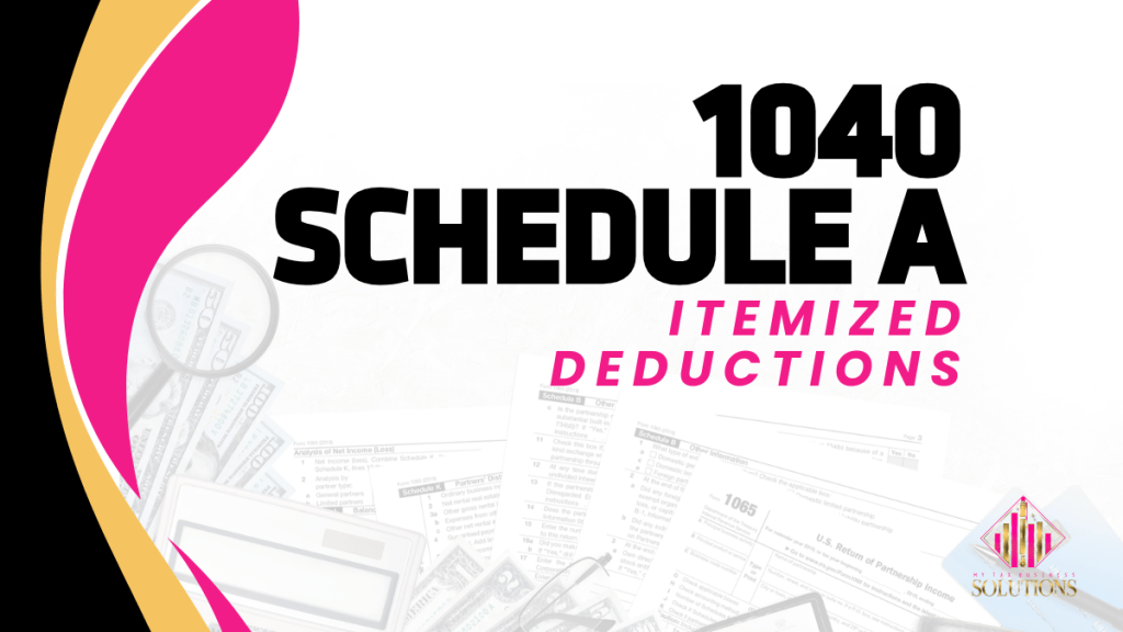 1040 Schedule A: Itemized Deductions