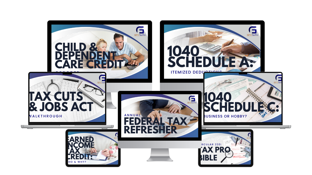 GFS Tax Pro Academy Call to Action