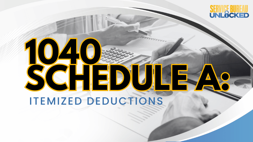 1040 Schedule A: Itemized Deductions
